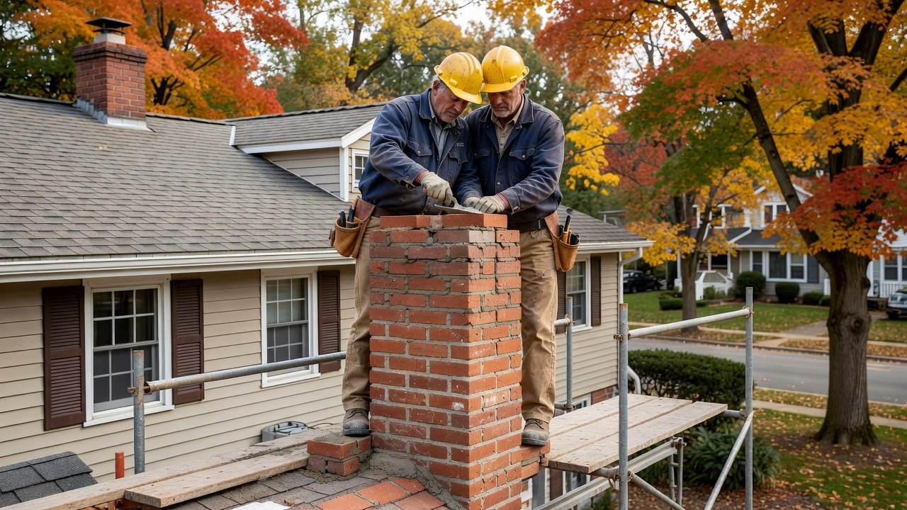 Chimney Rebuild in Melville, NY